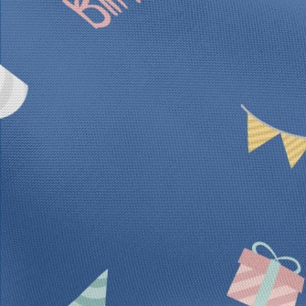 Blue Birthday Background Pongee