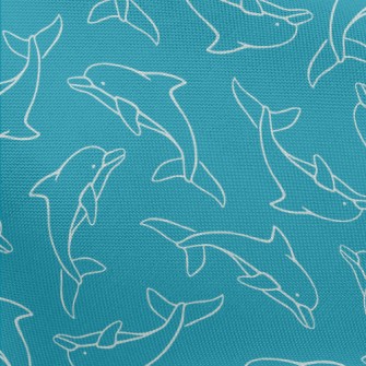 Hand Drawn Dolphin Pongee