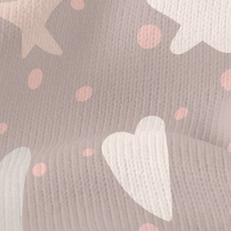 Heart And Star Graffiti Stretch Jersey