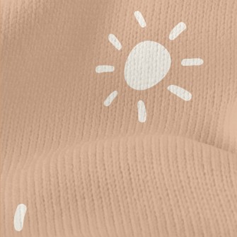 Hand Drawn White Sun Stretch Jersey