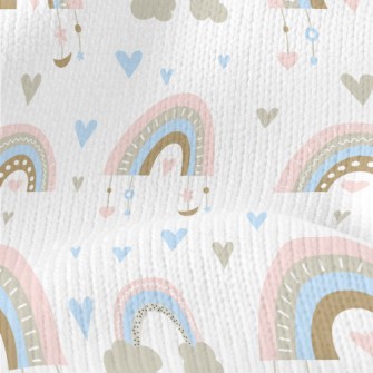 Rainbow Cloud Decoration Stretch Jersey