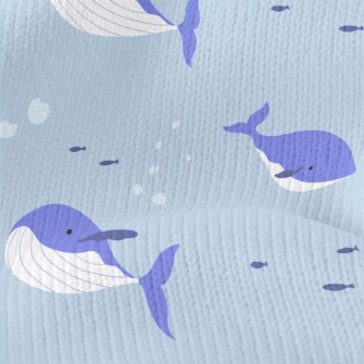 Whale Family Undersea Stretch Jersey