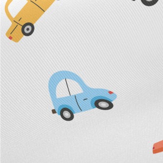 Colorful Car Graffiti Midweight Cotton Poplin