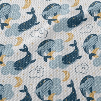 Dream Star Whale Birdseye Piqué
