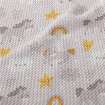 Cute Blush Unicorn Birdseye Piqué