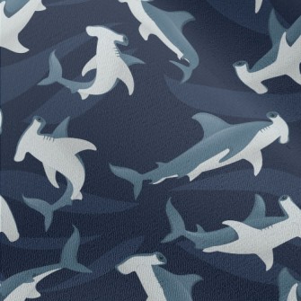 Cartoon Hammerhead Shark Chiffon