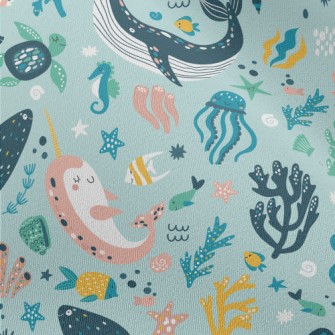 Colorful Underwater World Chiffon