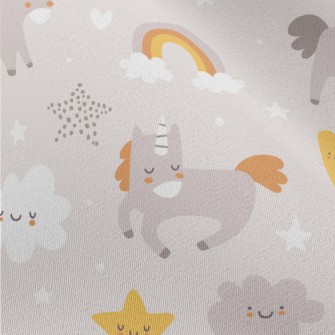 Cute Blush Unicorn Chiffon