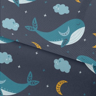 Starry Sky And Blue Whale Waterproof Oxford