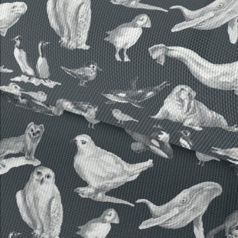 Watercolor Hand Drawn Birds Waterproof Oxford