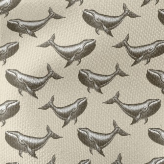 Hand Drawn Realistic Whale Waterproof Canvas