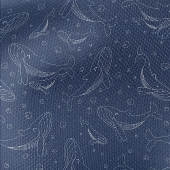 Happy Swimming Whale Waterproof Canvas