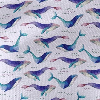 Dreamy Watercolor Whale Waterproof Canvas