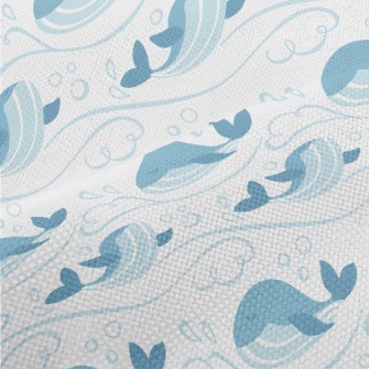 Cute Waves And Whales Performance Linen