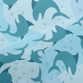 Angry Cartoon Shark Performance Linen