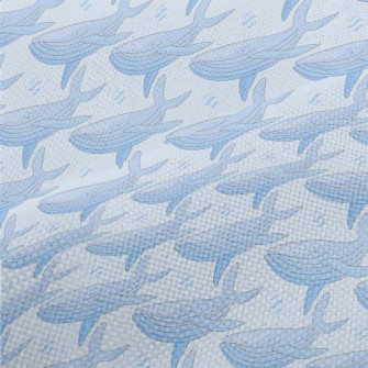 Cartoon Gentle Blue Whale Performance Linen