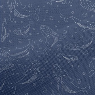 Happy Swimming Whale Performance Linen