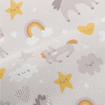 Cute Blush Unicorn Performance Linen