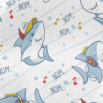 Cute Hip Hop Shark Standard Corduroy