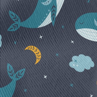 Starry Sky And Blue Whale Standard Corduroy
