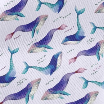Dreamy Watercolor Whale Standard Corduroy