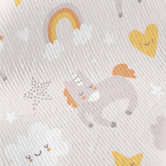 Cute Blush Unicorn Standard Corduroy