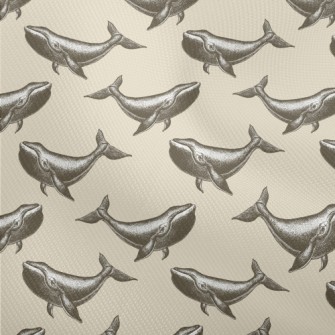 Hand Drawn Realistic Whale Dobby