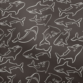 Angry Hand Drawn Shark Dobby