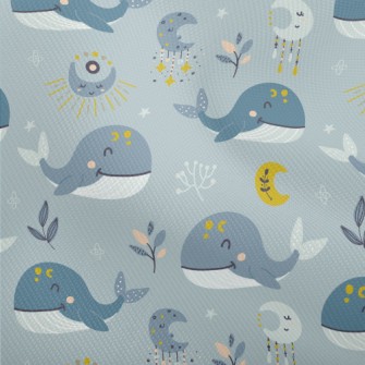 Hand Drawn Moon And Whale Dobby