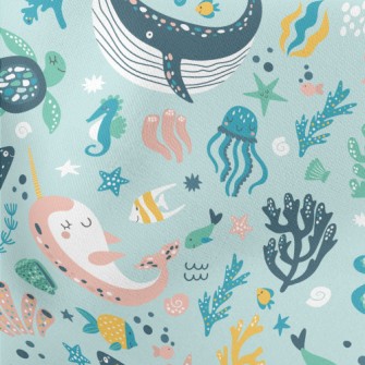 Colorful Underwater World Stretch Ponte