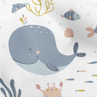 Happy Sea Animals Micro Fleece
