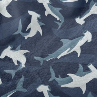 Cartoon Hammerhead Shark Minky