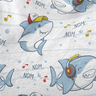 Cute Hip Hop Shark Minky