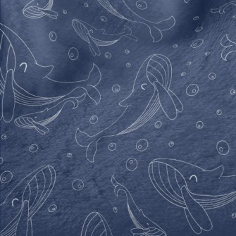 Happy Swimming Whale Minky