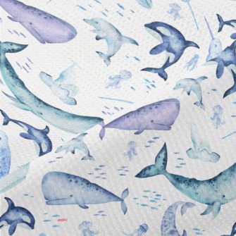 Watercolor Hand Drawn Marine L Piqué