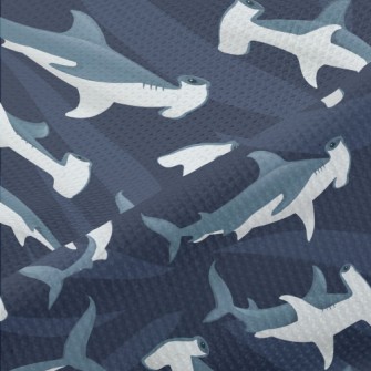 Cartoon Hammerhead Shark Piqué