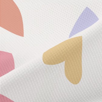 Colorful Love Pattern Piqué