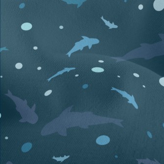 Blue Shark Silhouette Lightweight Performance Linen
