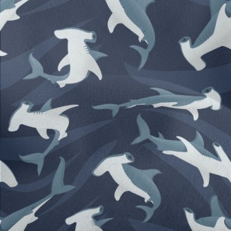 Cartoon Hammerhead Shark Lightweight Performance Linen