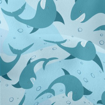 Angry Cartoon Shark Lightweight Performance Linen