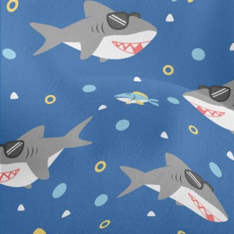 Handsome Shark With Sunglasses Lightweight Performance Linen