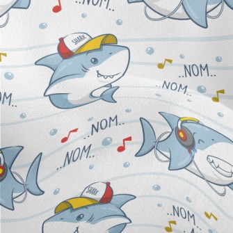 Cute Hip Hop Shark Lightweight Performance Linen