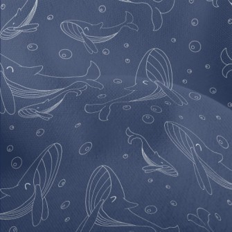 Happy Swimming Whale Lightweight Performance Linen