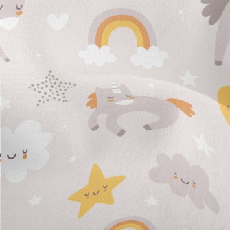 Cute Blush Unicorn Lightweight Performance Linen