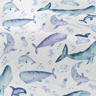 Watercolor Hand Drawn Marine L Modern Jersey