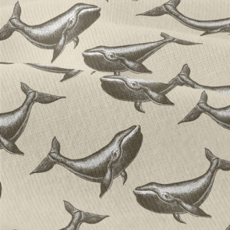 Hand Drawn Realistic Whale Modern Jersey