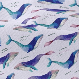Dreamy Watercolor Whale Modern Jersey
