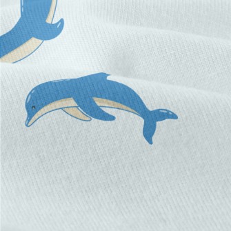Cartoon Blue Dolphin Modern Jersey