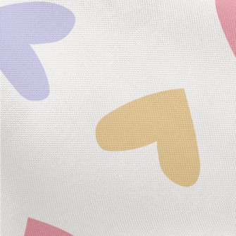 Colorful Love Pattern Pongee