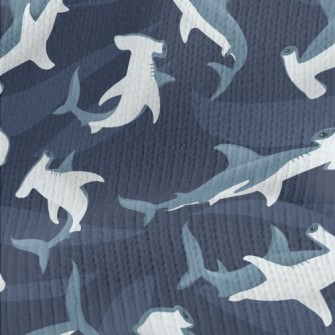 Cartoon Hammerhead Shark Stretch Jersey